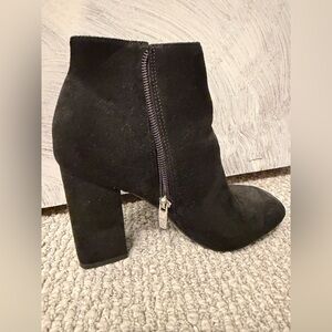 Marc Fisher Black Ankle Booties with Zipper
